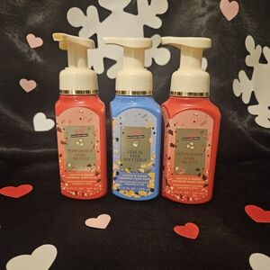 NWT Bath & Body Works Milk Bar Foaming Hand Soap Trio - Blue and Red